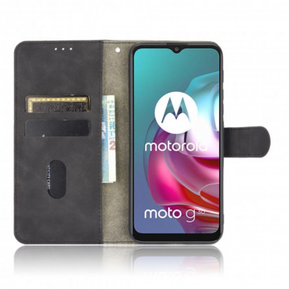 Kožené Pouzdro Na Moto G10 / G30 Dotek Pokožky