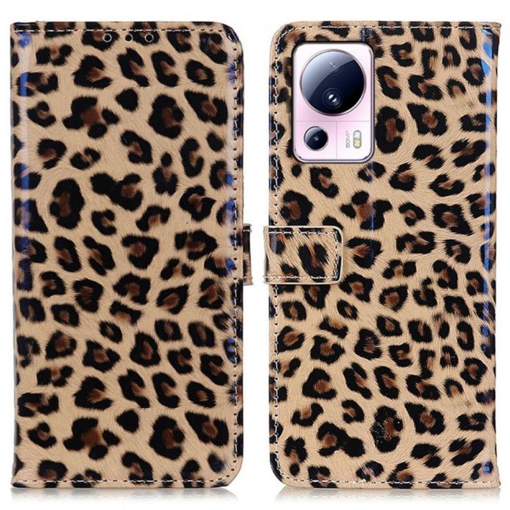 Flipové Pouzdro Na Xiaomi 13 Lite Leopard