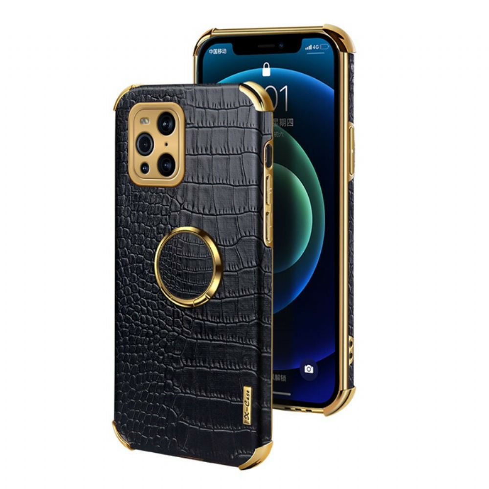 Kryty Na Mobil Na Oppo Find X3 / X3 Pro Efekt Krokodýlí Kůže X-case