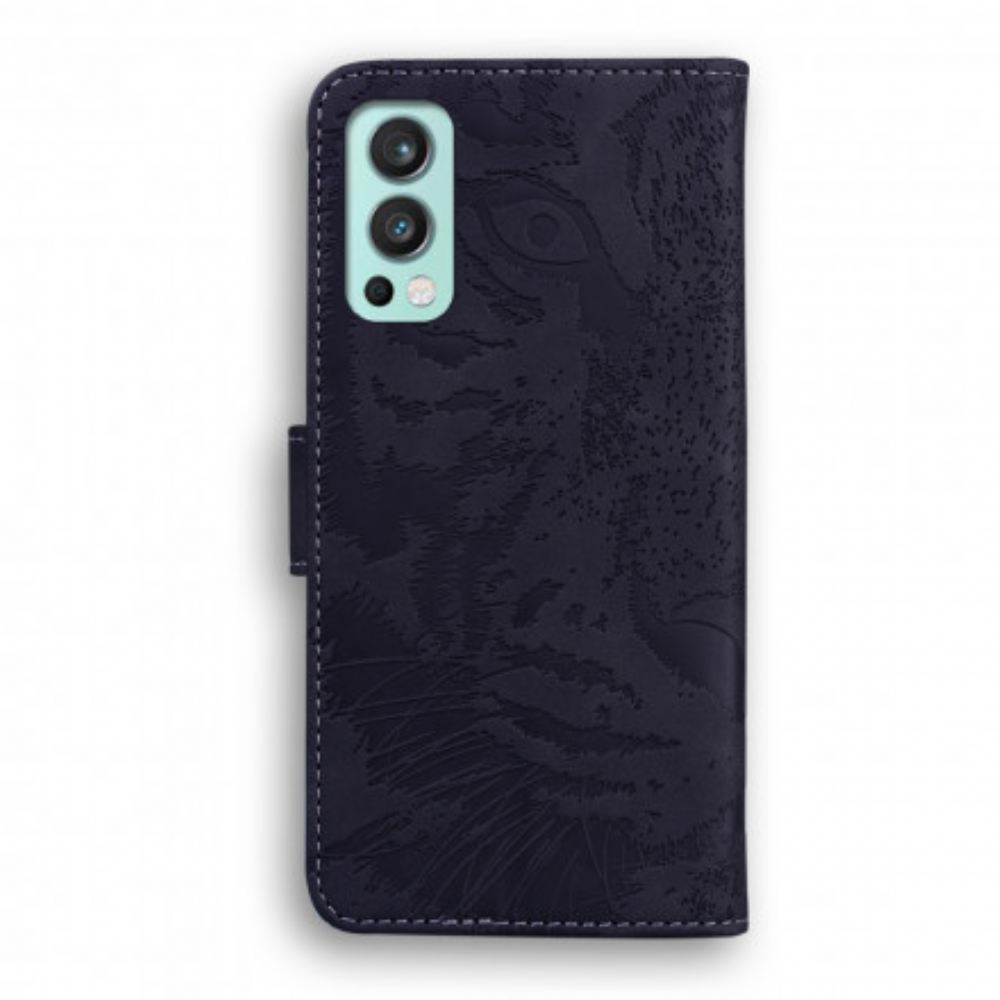 Flipové Pouzdro Na OnePlus Nord 2 5G Tiger Face Print