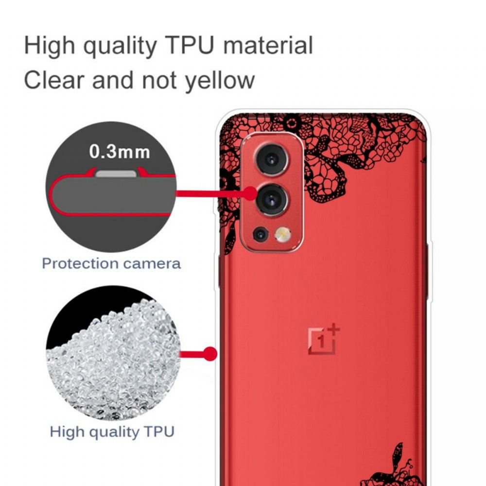 Kryt Na OnePlus Nord 2 5G Jemná Krajka