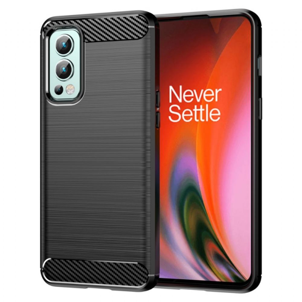 Kryty Na Mobil Na OnePlus Nord 2 5G Kartáčované Uhlíkové Vlákno