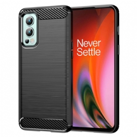 Kryty Na Mobil Na OnePlus Nord 2 5G Kartáčované Uhlíkové Vlákno