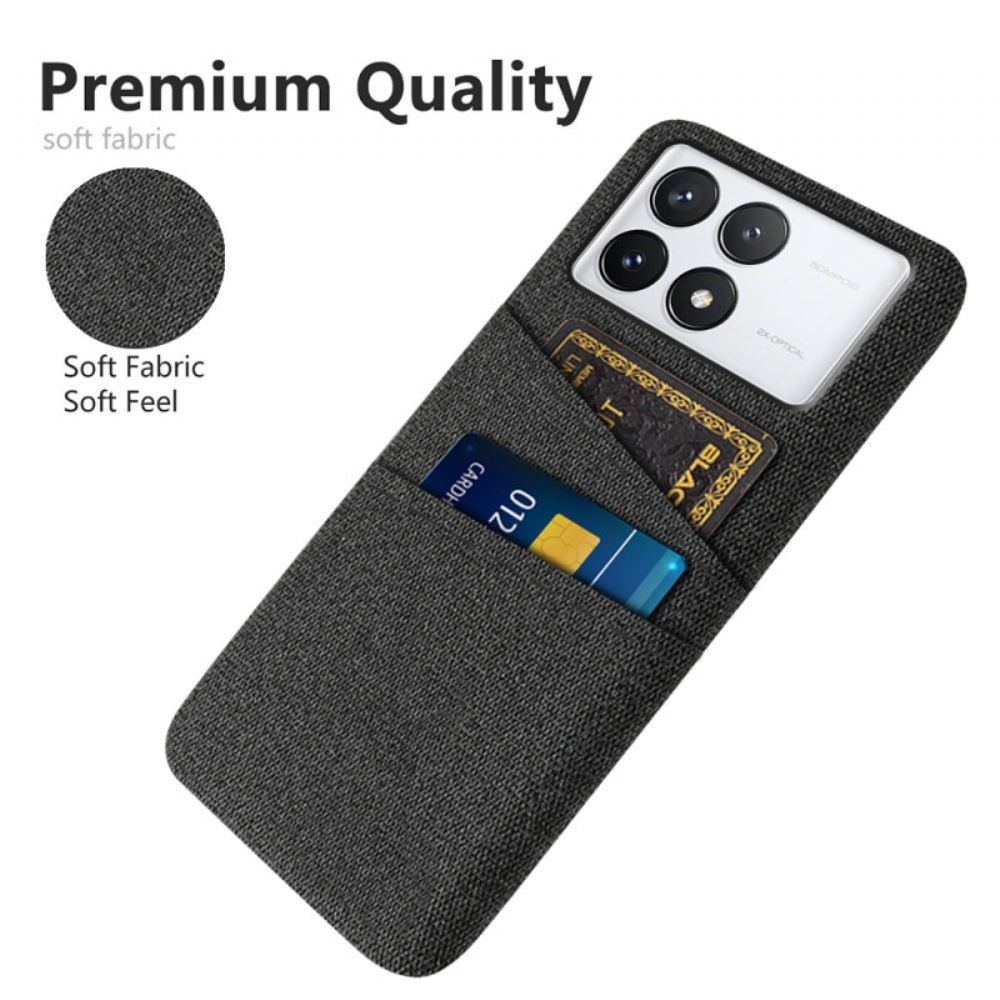 Kryt Poco X6 Pro 5g Fabric Card Holder