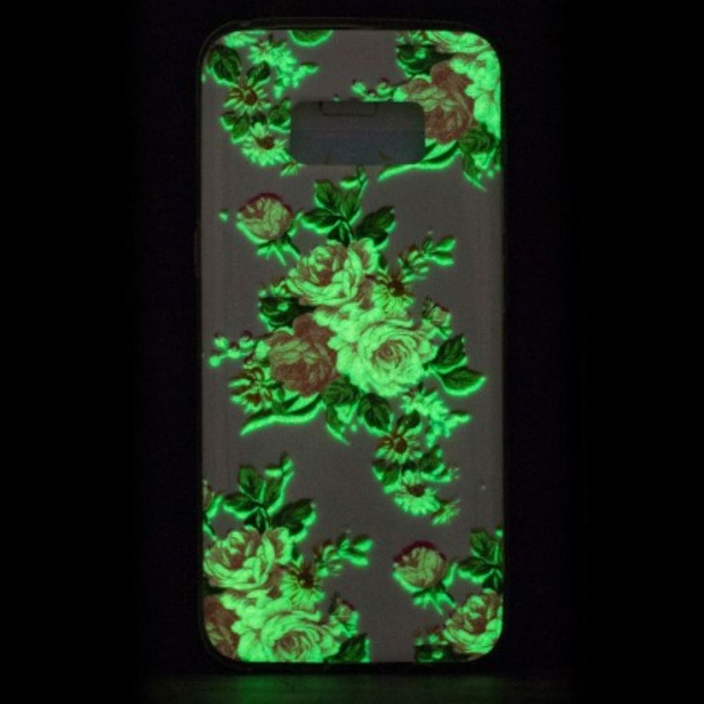 Kryty Na Mobil Na Samsung Galaxy S8 Fluorescenční Květiny Liberty