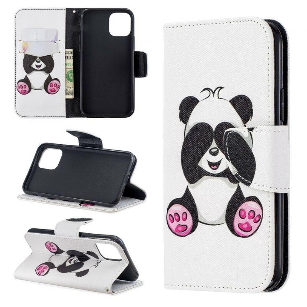 Flipové Pouzdro Na iPhone 11 Pro Panda Zábava