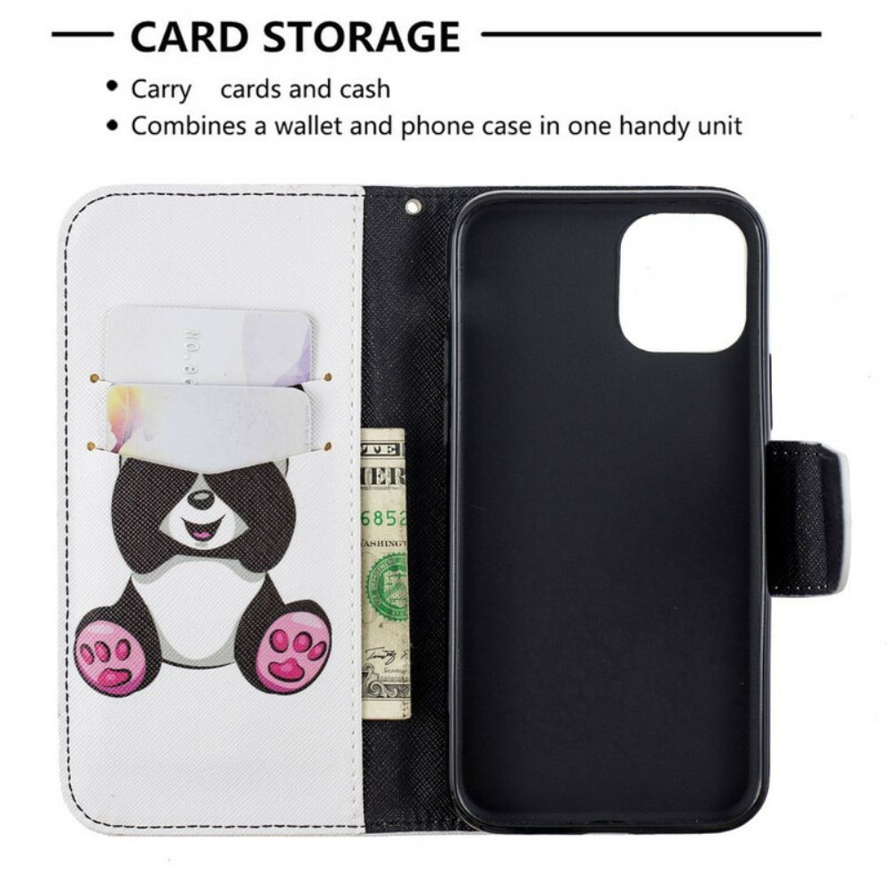 Flipové Pouzdro Na iPhone 11 Pro Panda Zábava