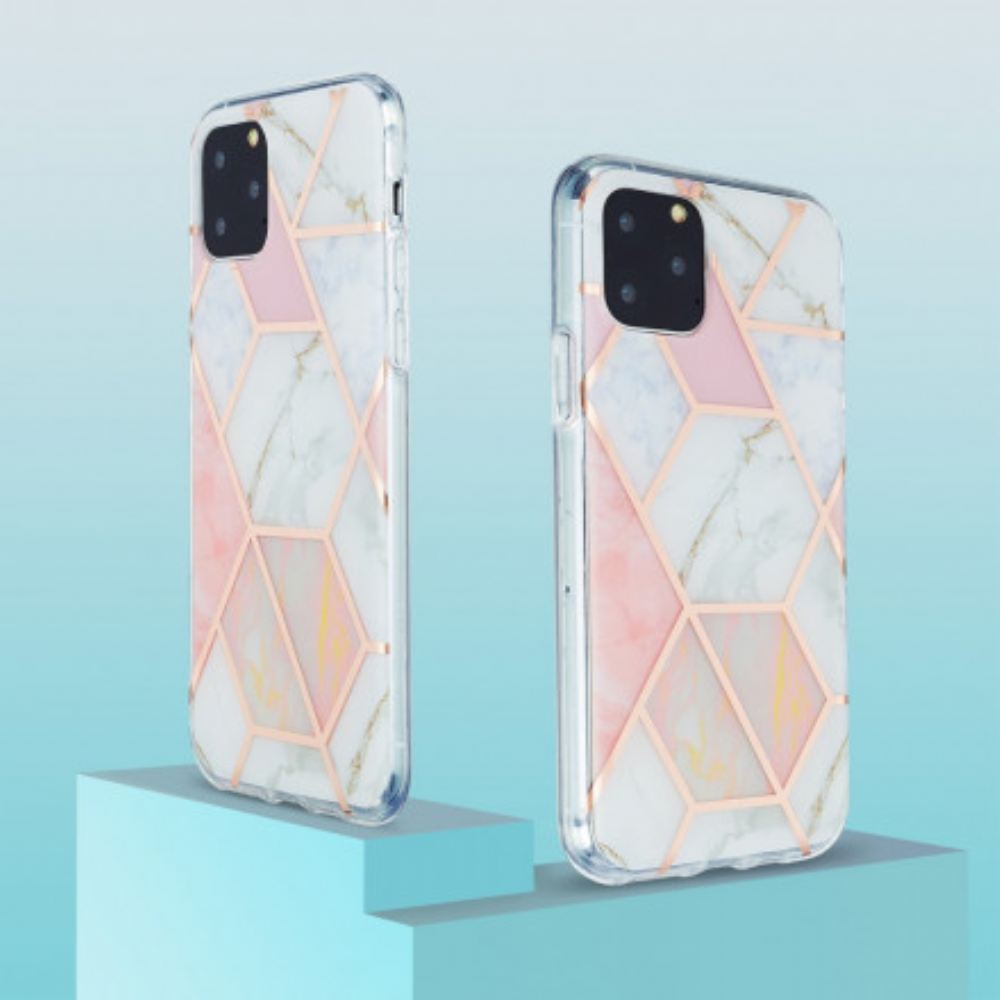 Kryty Na Mobil Na iPhone 11 Pro Okázalý Geometrický Mramor