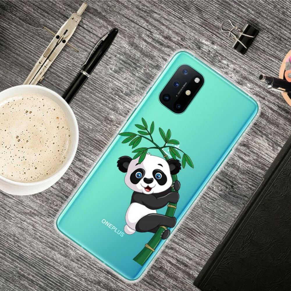 Kryt Na OnePlus 8T Bezešvá Panda Na Bambusu