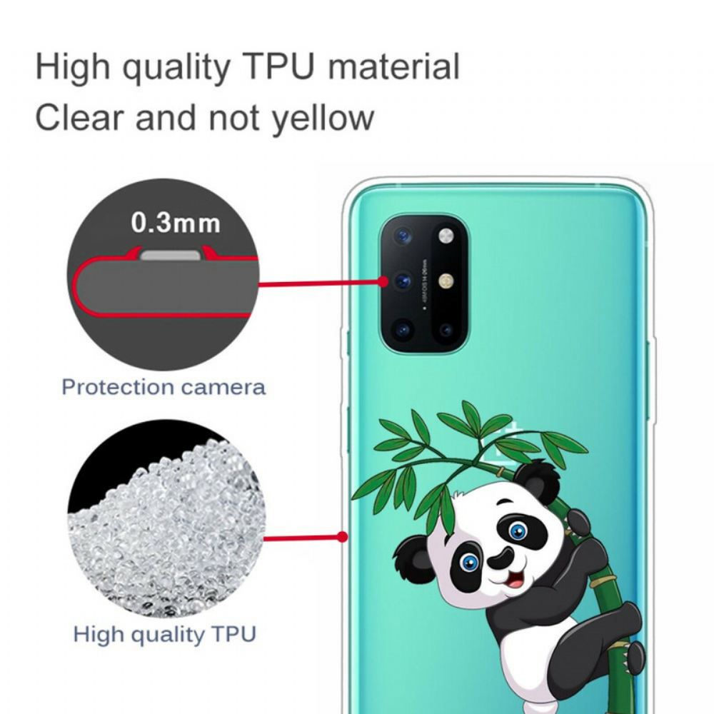 Kryt Na OnePlus 8T Bezešvá Panda Na Bambusu