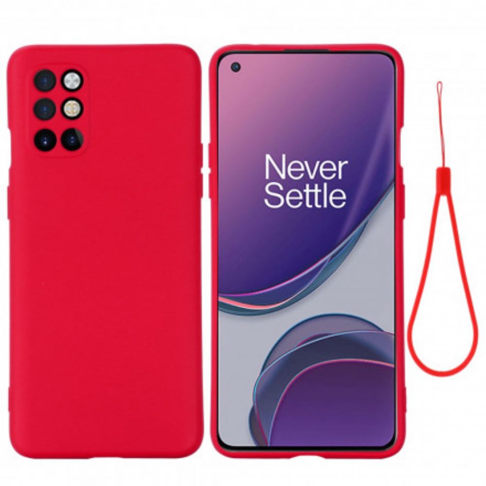 Kryt Na OnePlus 8T Tekutý Silikon Se Šňůrkou