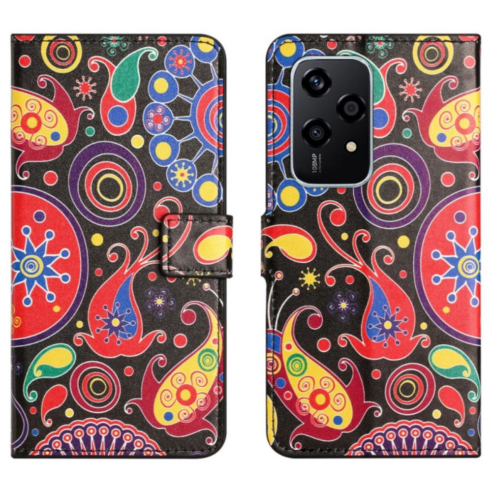 Peněženková Pouzdra Honor 200 Lite Kryty Na Mobil Galaxy Pattern