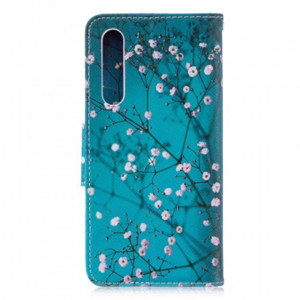 Flipové Pouzdro Na Huawei P30 Kvetoucí Strom