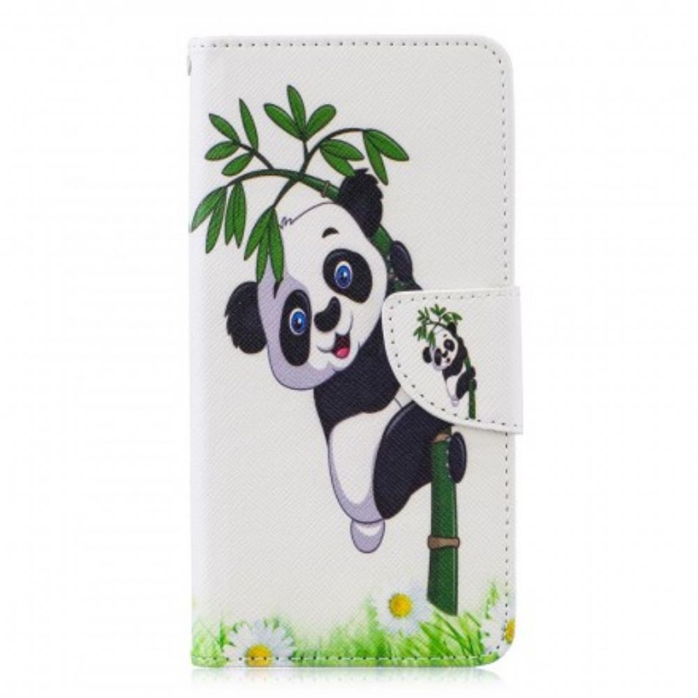 Flipové Pouzdro Na Huawei P30 Panda Na Bambusu