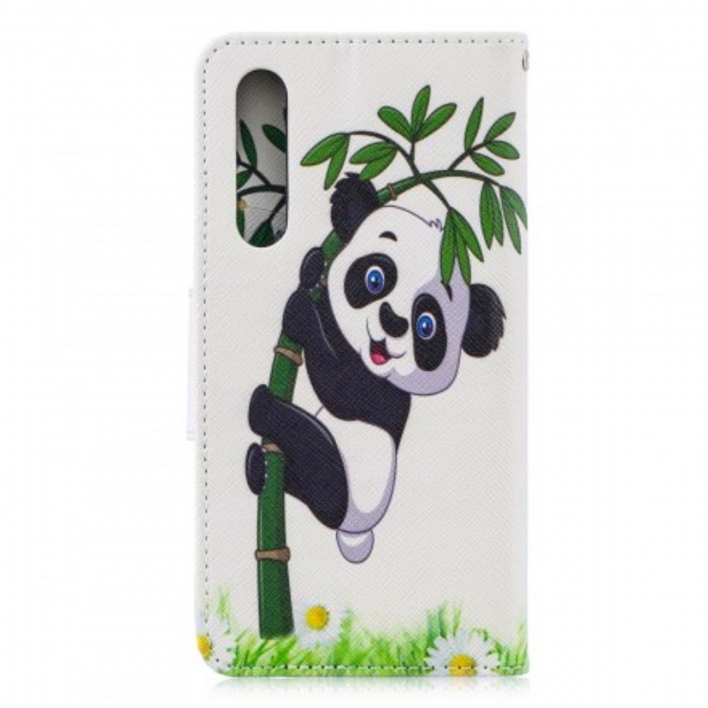 Flipové Pouzdro Na Huawei P30 Panda Na Bambusu