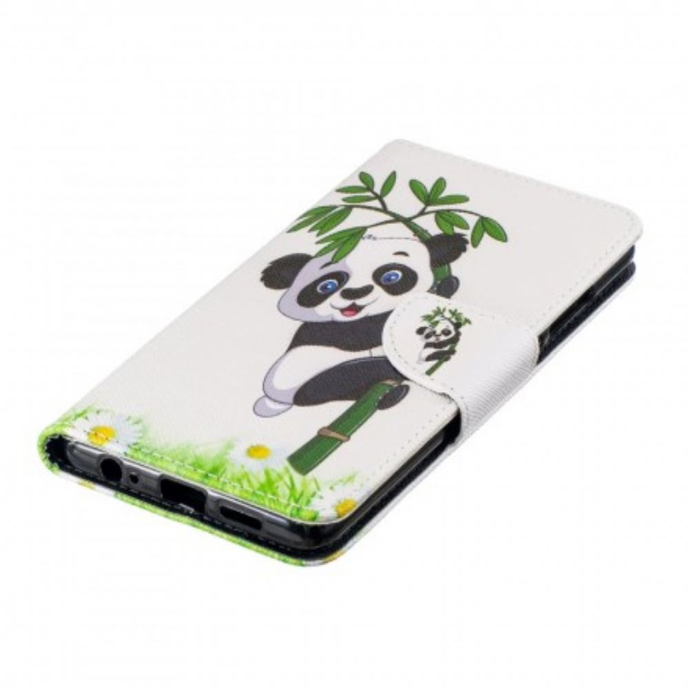 Flipové Pouzdro Na Huawei P30 Panda Na Bambusu