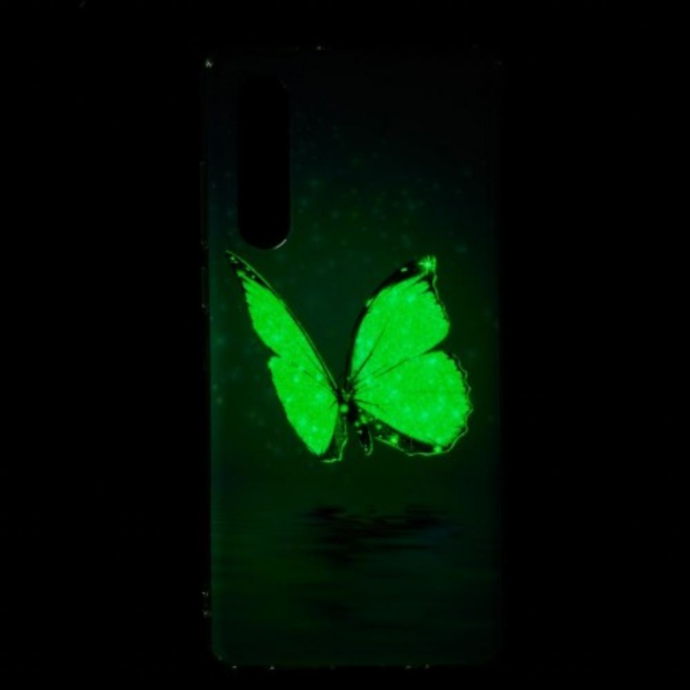 Kryt Na Huawei P30 Fluorescenční Modrý Motýl