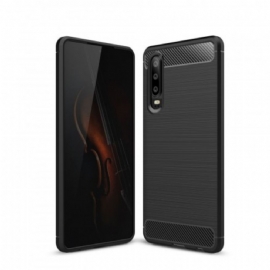 Kryt Na Huawei P30 Kartáčované Uhlíkové Vlákno