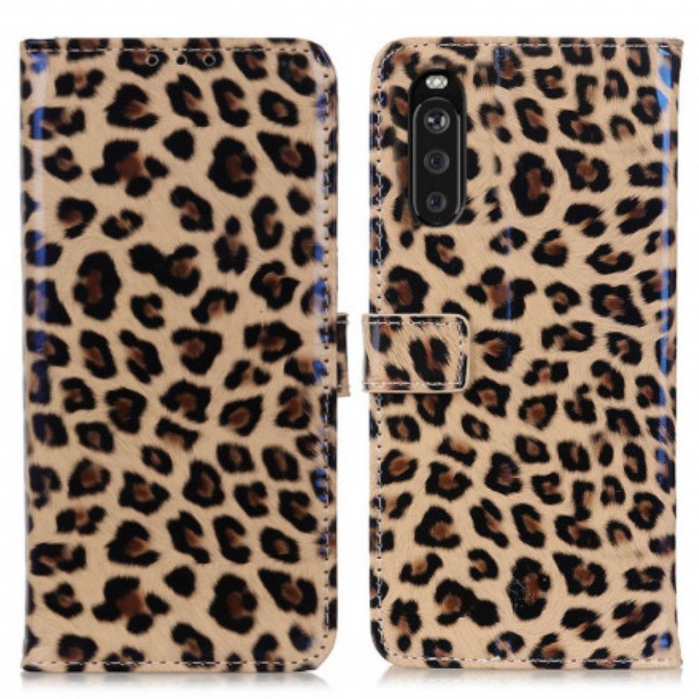 Flipové Pouzdro Na Sony Xperia 10 III Leopard