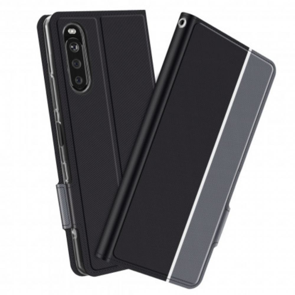 Kožené Pouzdro Na Sony Xperia 10 III Bicolor Baiyu Series