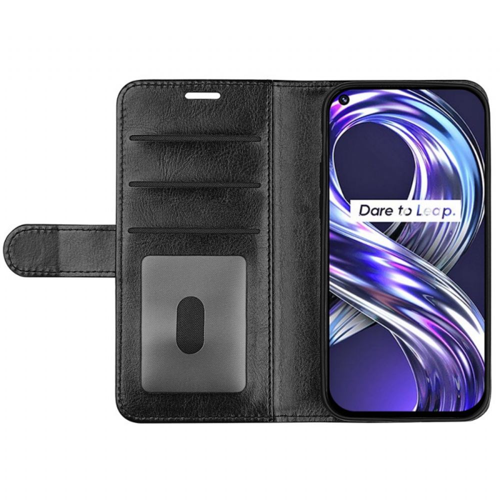 Flipové Pouzdro Na Realme 8i Ultra Umělá Kůže