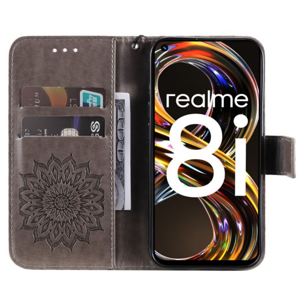 Kožené Pouzdro Na Realme 8i Slunečnice