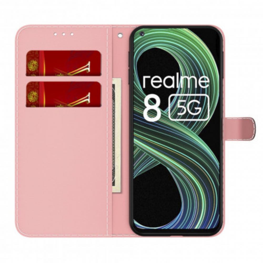 Flipové Pouzdro Na Realme 8 5G Akvarel