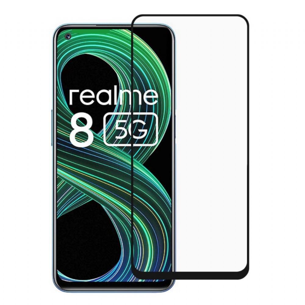 Ochranné Tvrzené Sklo Realme 8 5G Black Edge