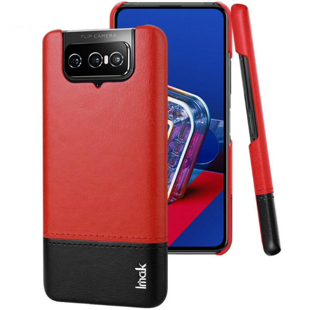 Kryt Na Asus Zenfone 7 / 7 Pro Kožený Efekt Řady Imak Ruiyi