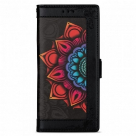 Flipové Pouzdro Na Xiaomi Mi 10T Lite / Redmi Note 9 Pro 5G Na Lana Strappy Mandala