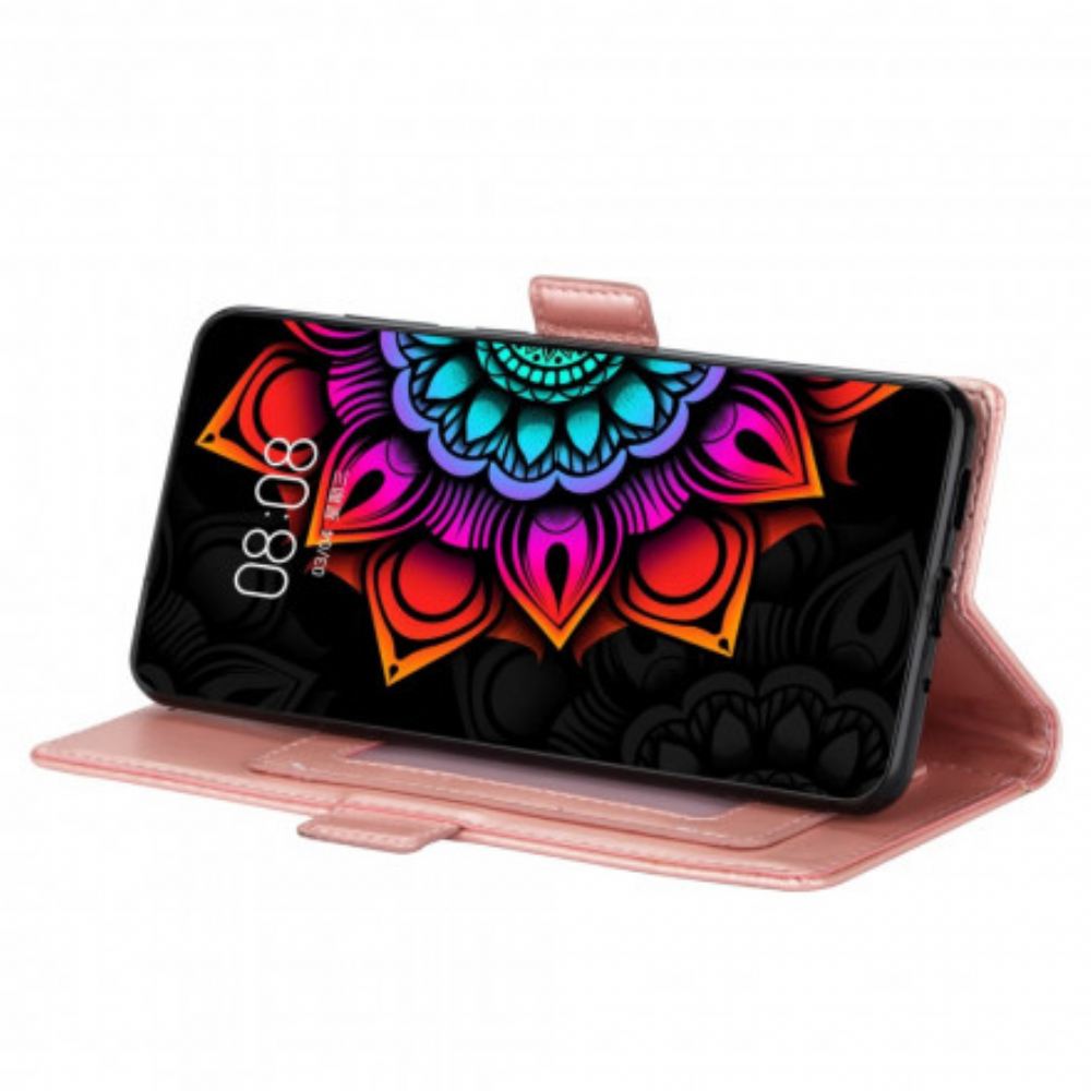 Flipové Pouzdro Na Xiaomi Mi 10T Lite / Redmi Note 9 Pro 5G Na Lana Strappy Mandala