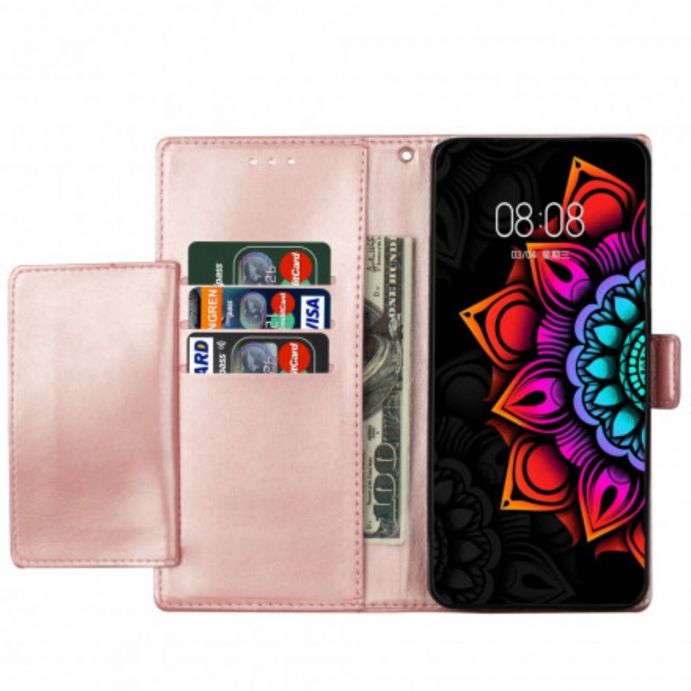 Flipové Pouzdro Na Xiaomi Mi 10T Lite / Redmi Note 9 Pro 5G Na Lana Strappy Mandala