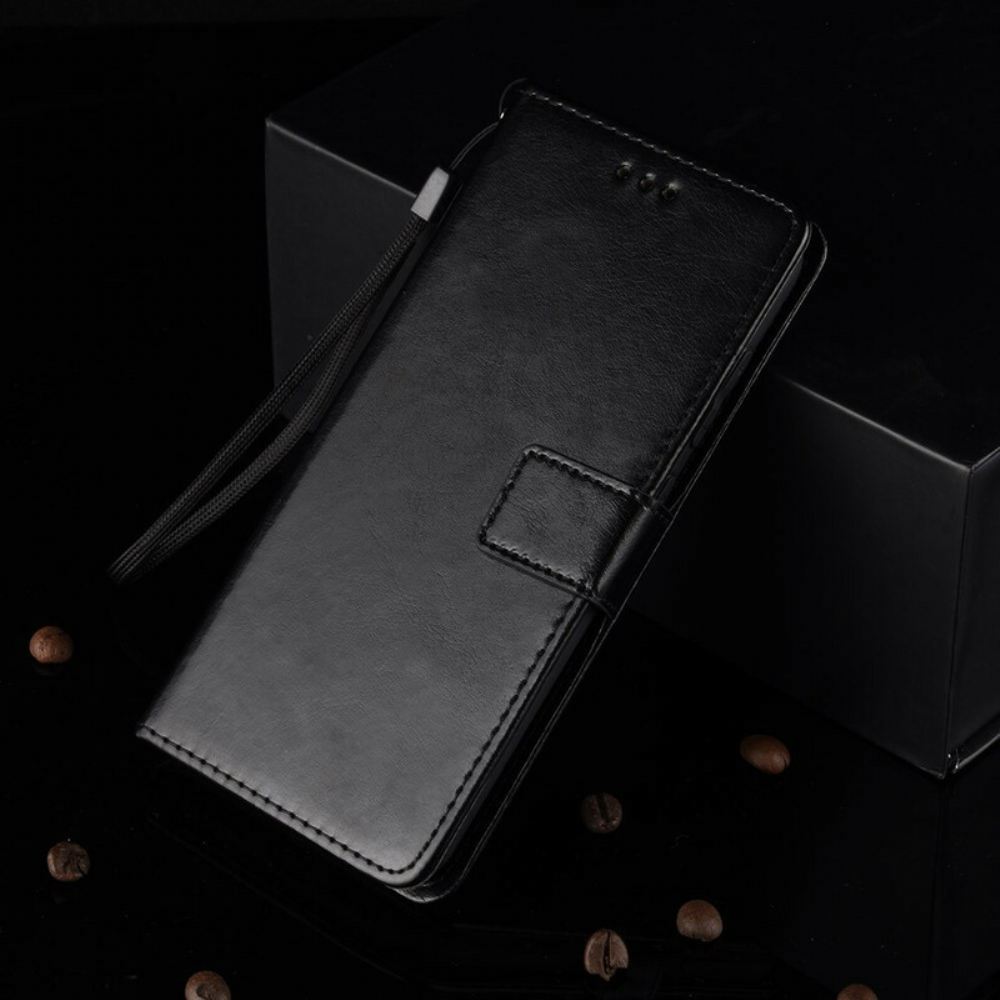 Kožené Pouzdro Na Xiaomi Mi 10T Lite / Redmi Note 9 Pro 5G Třpytivá Umělá Kůže