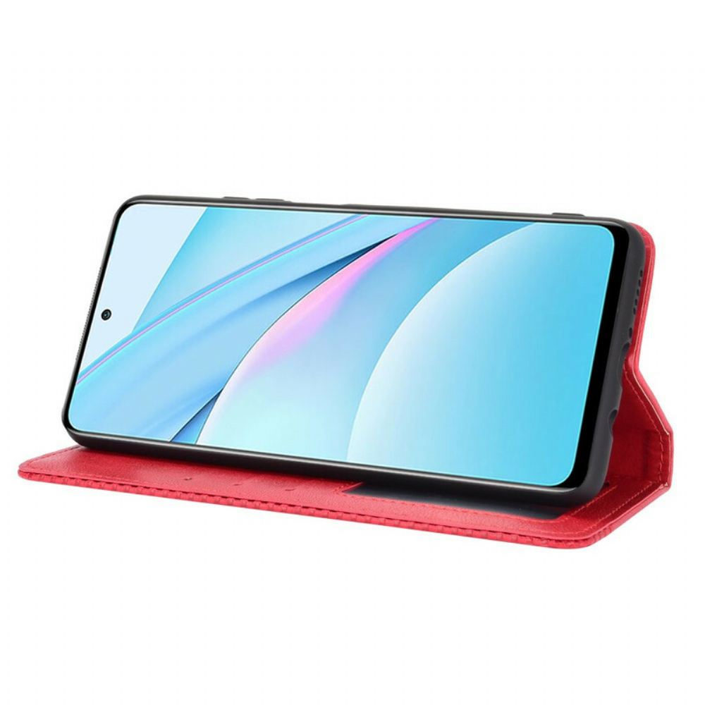 Kryty Na Mobil Na Xiaomi Mi 10T Lite / Redmi Note 9 Pro 5G Flipové Pouzdro Vintage Efekt