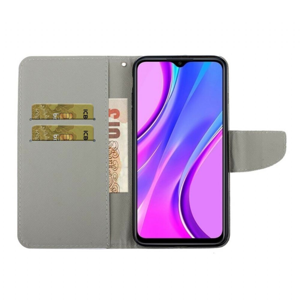 Flipové Pouzdro Na Xiaomi Redmi 9C Na Lana Strappy Daisies