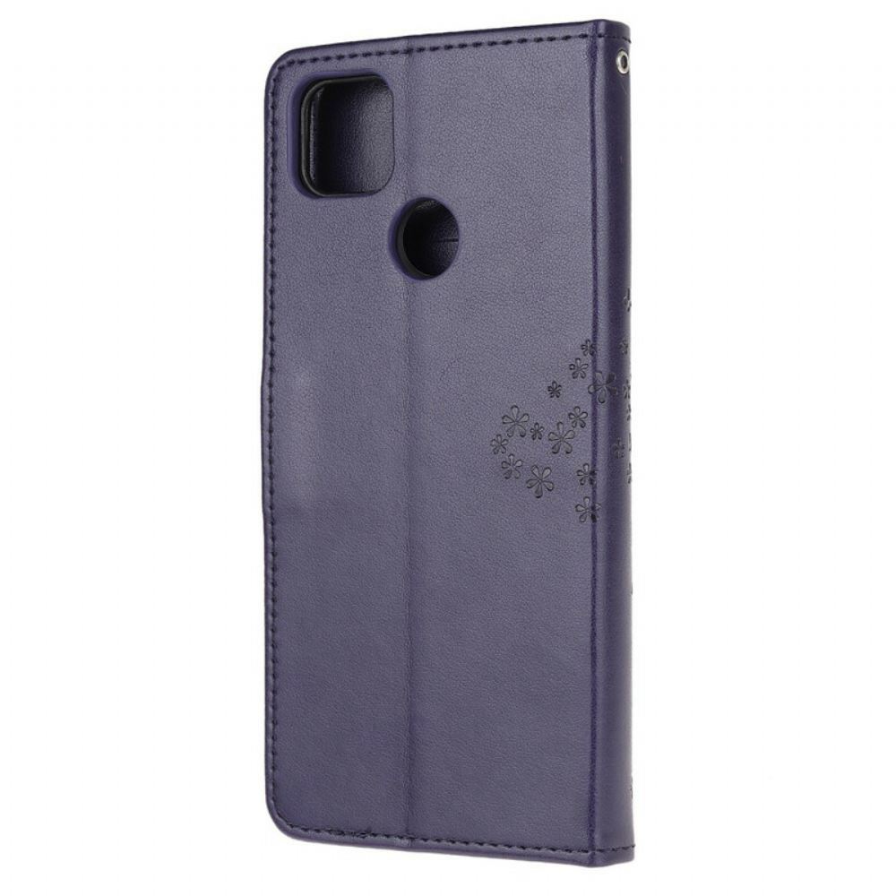 Flipové Pouzdro Na Xiaomi Redmi 9C Na Lana Strom A Sovy