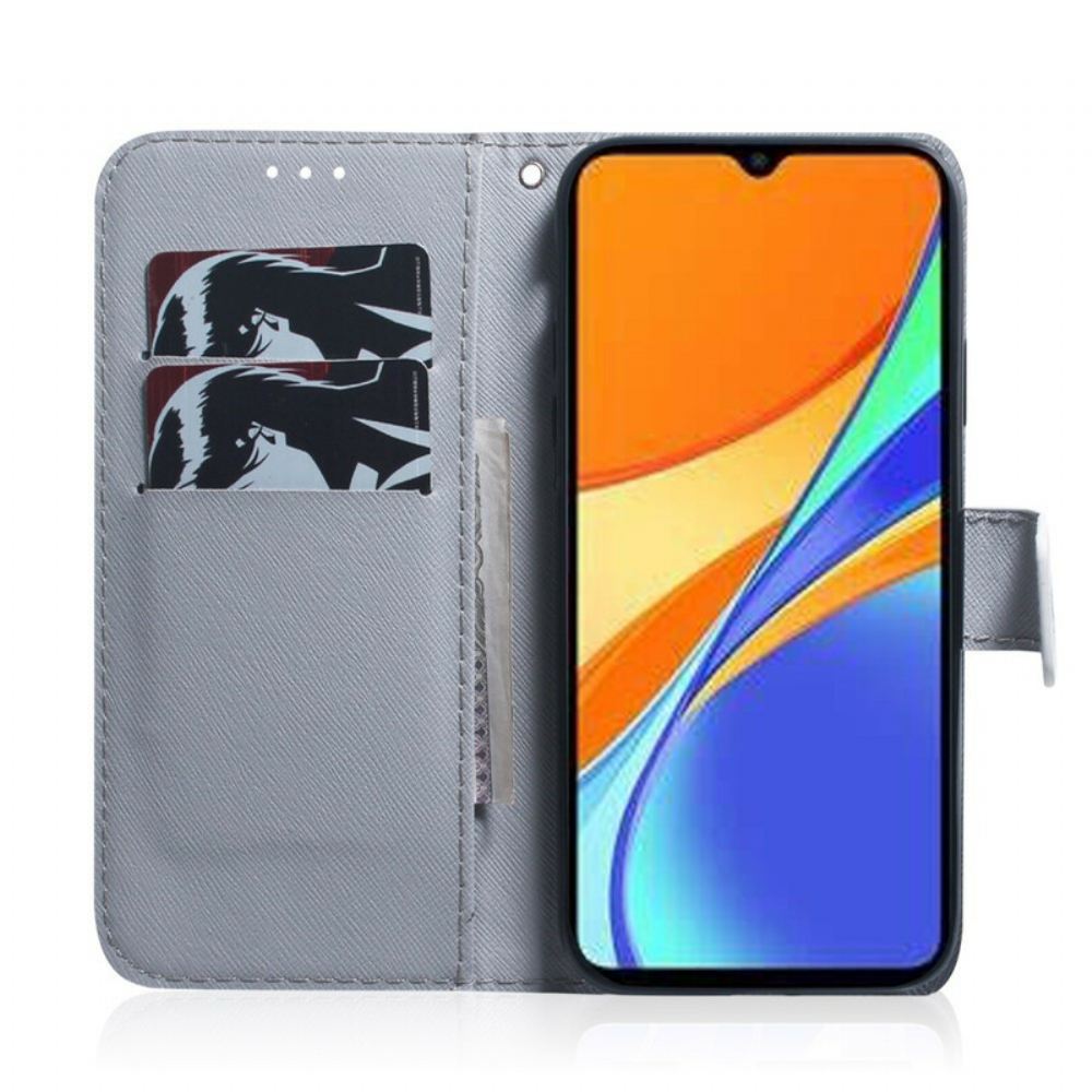 Flipové Pouzdro Na Xiaomi Redmi 9C Malování Sov