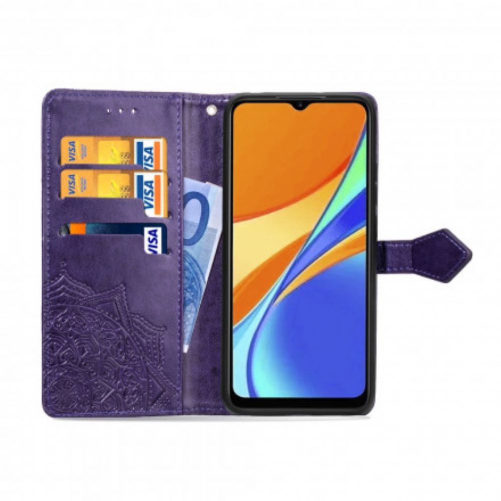 Flipové Pouzdro Na Xiaomi Redmi 9C Středověká Mandala