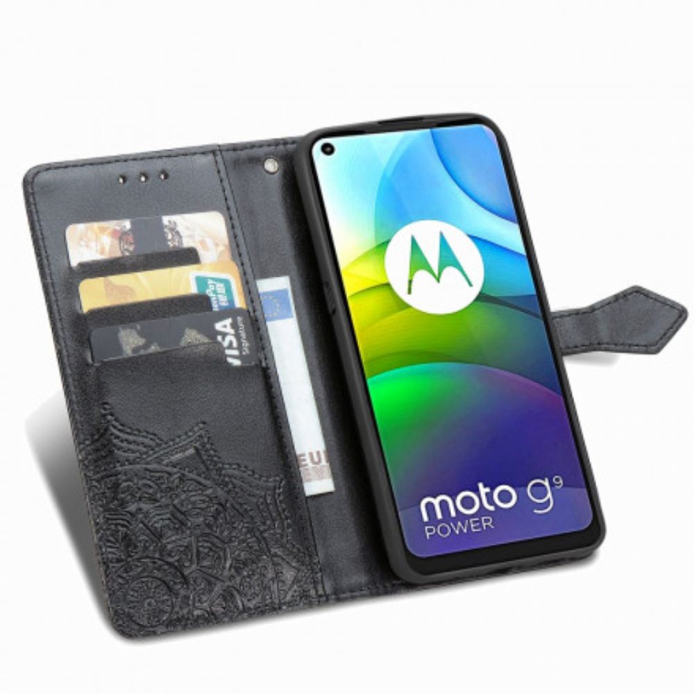 Flipové Pouzdro Na Moto G9 Power Středověká Mandala