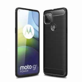 Kryty Na Mobil Na Moto G9 Power Kartáčované Uhlíkové Vlákno