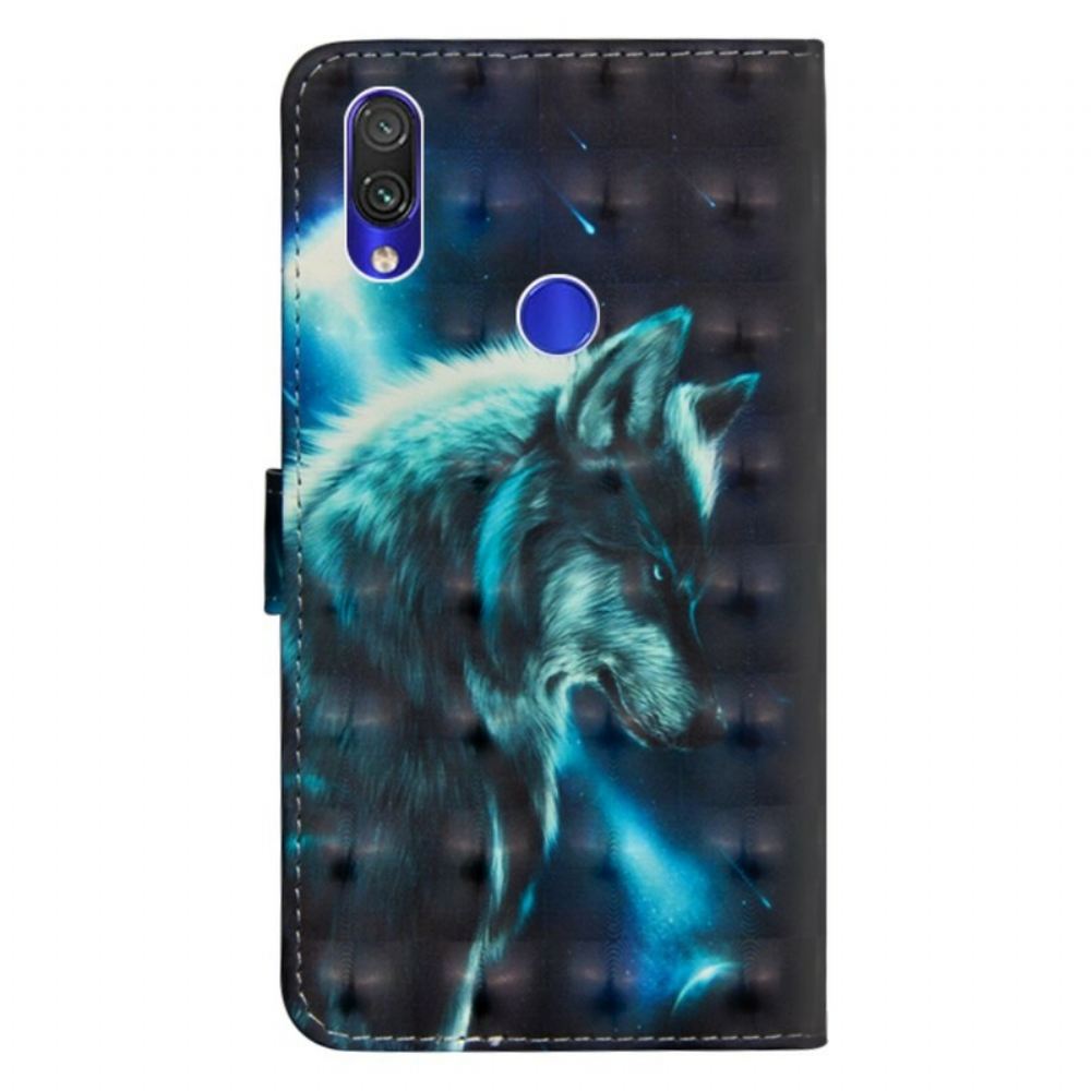 Flipové Pouzdro Na Xiaomi Redmi Note 7 Majestátní Vlk