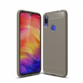 Kryt Na Xiaomi Redmi Note 7 Kartáčované Uhlíkové Vlákno