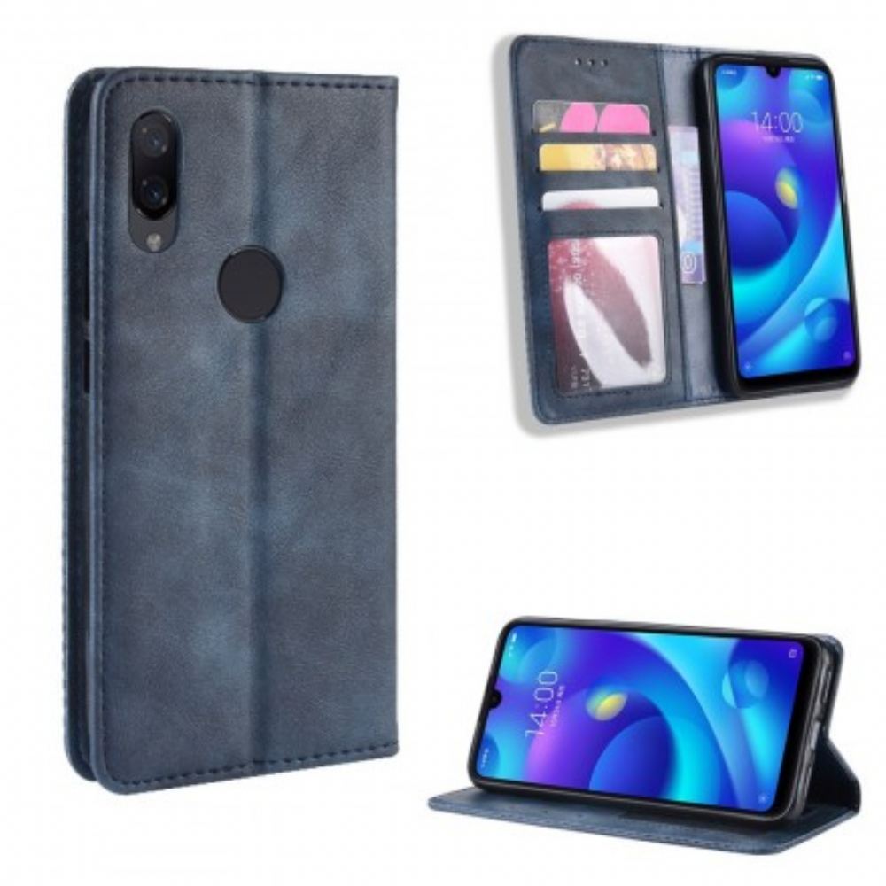 Kryty Na Mobil Na Xiaomi Redmi Note 7 Flipové Pouzdro Stylizovaný Vintage Kožený Efekt