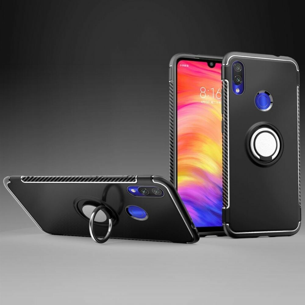 Kryty Na Mobil Na Xiaomi Redmi Note 7 Kroužek Z Uhlíkových Vláken