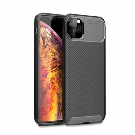 Kryt Na iPhone 11 Pro Max Flexibilní Textura Uhlíkových Vláken