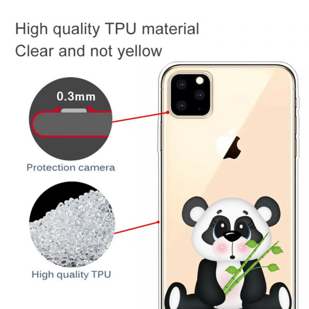 Kryt Na iPhone 11 Pro Max Transparentní Smutná Panda