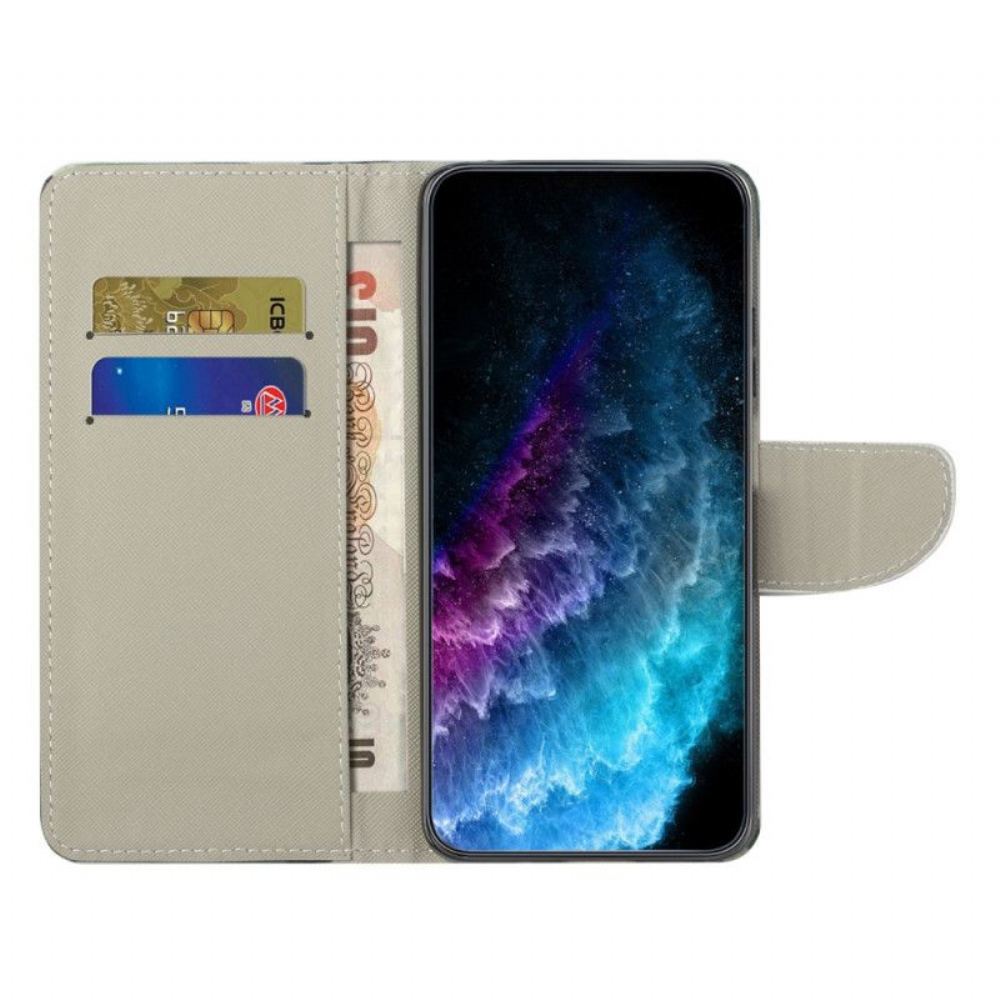 Flipové Pouzdro Na Xiaomi Redmi Note 12 5G Na Lana Keep Calm Strap