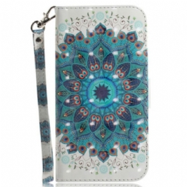 Flipové Pouzdro Na Xiaomi Redmi Note 12 5G Na Lana Strappy Mandala