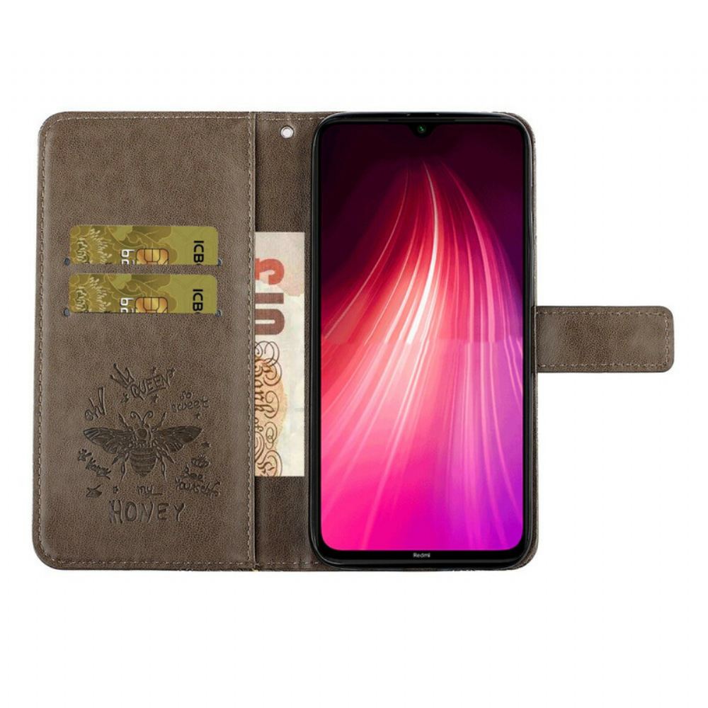 Flipové Pouzdro Na Xiaomi Redmi Note 8 Úsměv Včelí Kouzlo