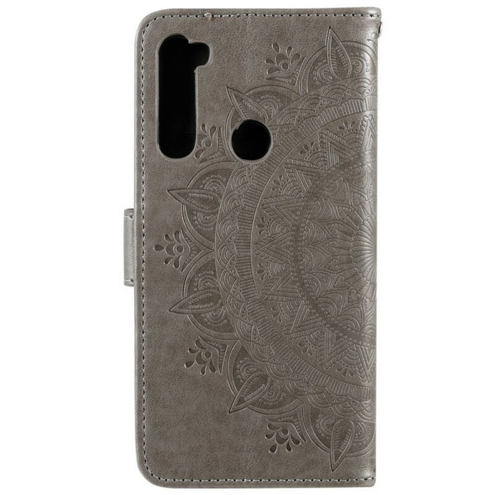 Kožené Pouzdro Na Xiaomi Redmi Note 8 Sluneční Mandala